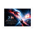 Johannes 3,16 – Gottes Liebe | Christliches Wandposter 12" x 8" (30x20 cm) - white